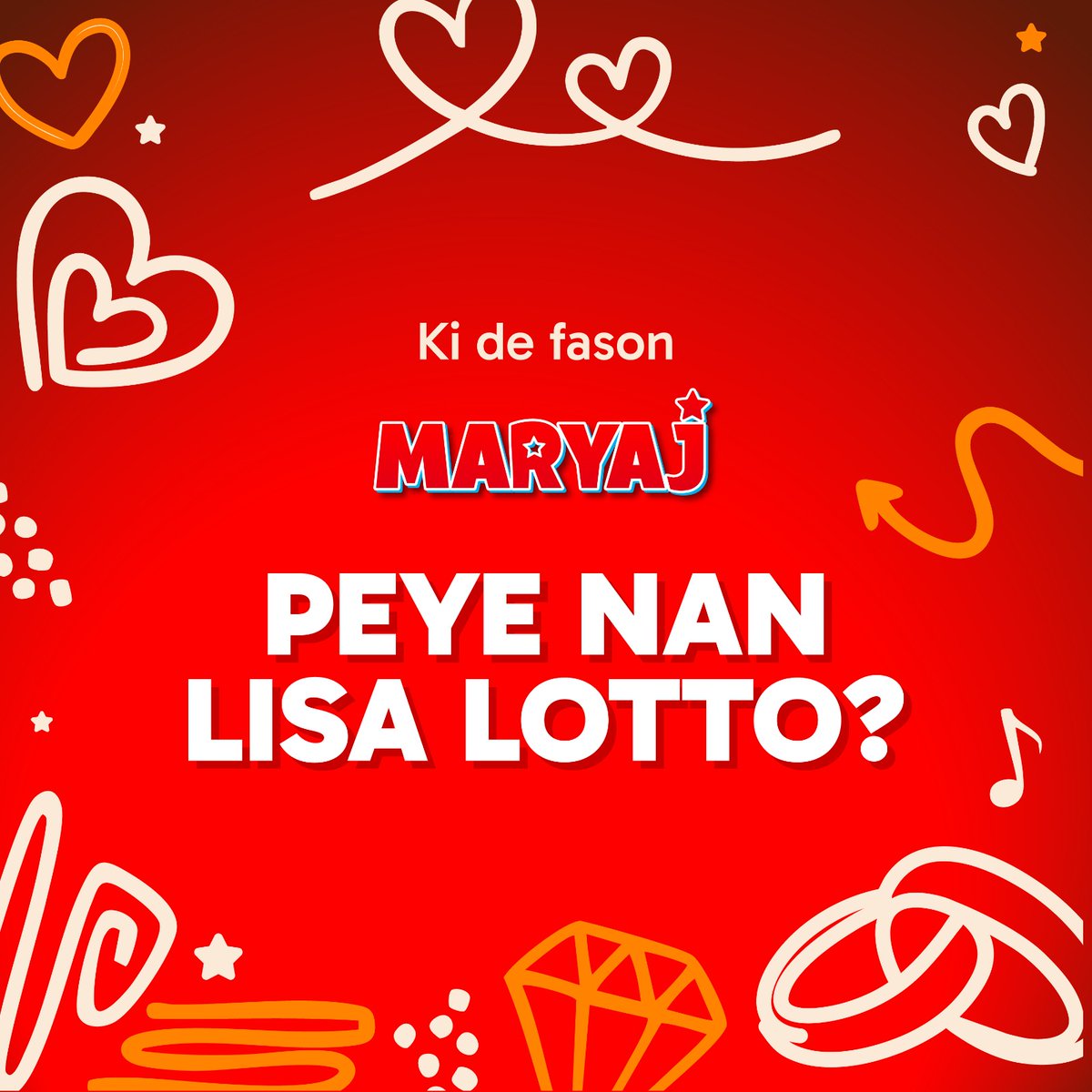 LisaLottoht's tweet photo. Si w konn repons lan, kòmante, ki de fason MARYAJ peye nan LISA LOTTO ⬇️💰
.
.
#Haiti #Ayiti #lajan #milyon #milyonè #lisalotto #lisa #bòlèt #bòlètsouselilè #aza #jwe #boloto #royal5 #lotto3 #lotto4 #lotto5sou5 https://t.co/QwvOAgk8vj