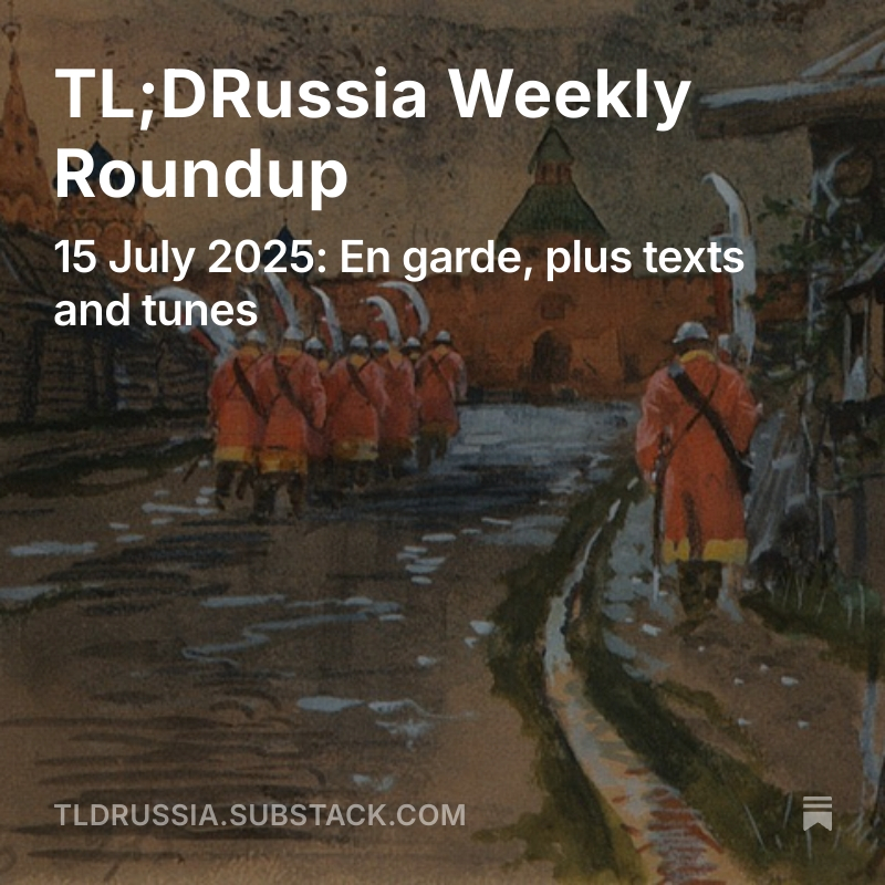 samagreene's tweet image. The newsletter's back -- with a dive into the tortured psyches of Sergei Karaganov, Konstantin Malofeev and Russia's surprisingly anxious and fractured conservatives.
tldrussia.substack.com/p/tldrussia-we…