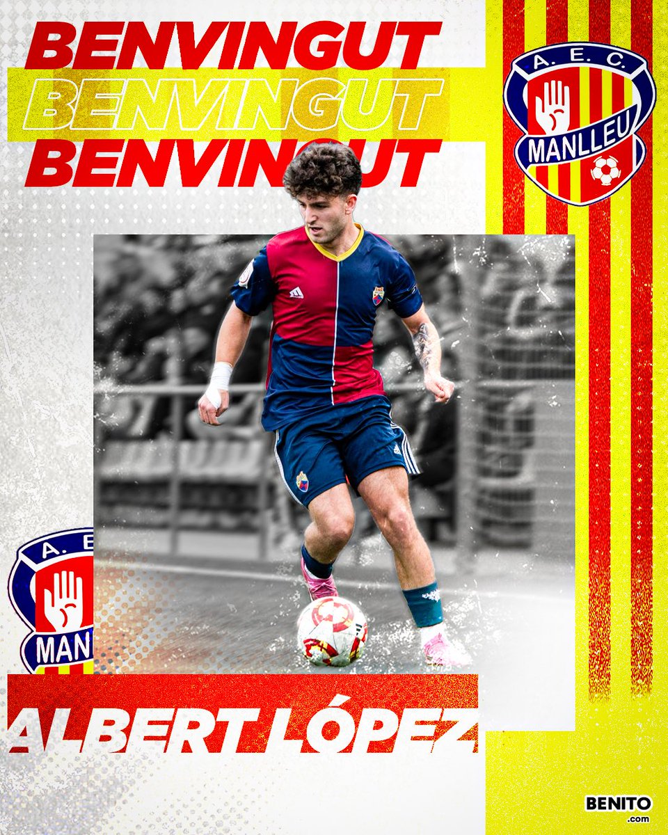 AEC Manlleu (@aecmanlleu) on Twitter photo 𝑨𝑻𝑬𝑵𝑪𝑰Ó 𝑭𝑰𝑻𝑿𝑨𝑻𝑮𝑬! 🚨🚨
❤️🔥 Procedent del juvenil Divisió d’Honor del <a href="/CEMercantil/">C.E. Mercantil</a> , l’extrem Albert López fitxa pel Manlleu. ⚽️
Som-hi Albert ,Som-hi Manlleu!💛❤️
🟡🔴 #aecmanlleu #somdelmanlleu 𝑨𝑻𝑬𝑵𝑪𝑰Ó 𝑭𝑰𝑻𝑿𝑨𝑻𝑮𝑬! 🚨🚨
❤️🔥 Procedent del juvenil Divisió d’Honor del <a href="/CEMercantil/">C.E. Mercantil</a> , l’extrem Albert López fitxa pel Manlleu. ⚽️
Som-hi Albert ,Som-hi Manlleu!💛❤️
🟡🔴 #aecmanlleu #somdelmanlleu