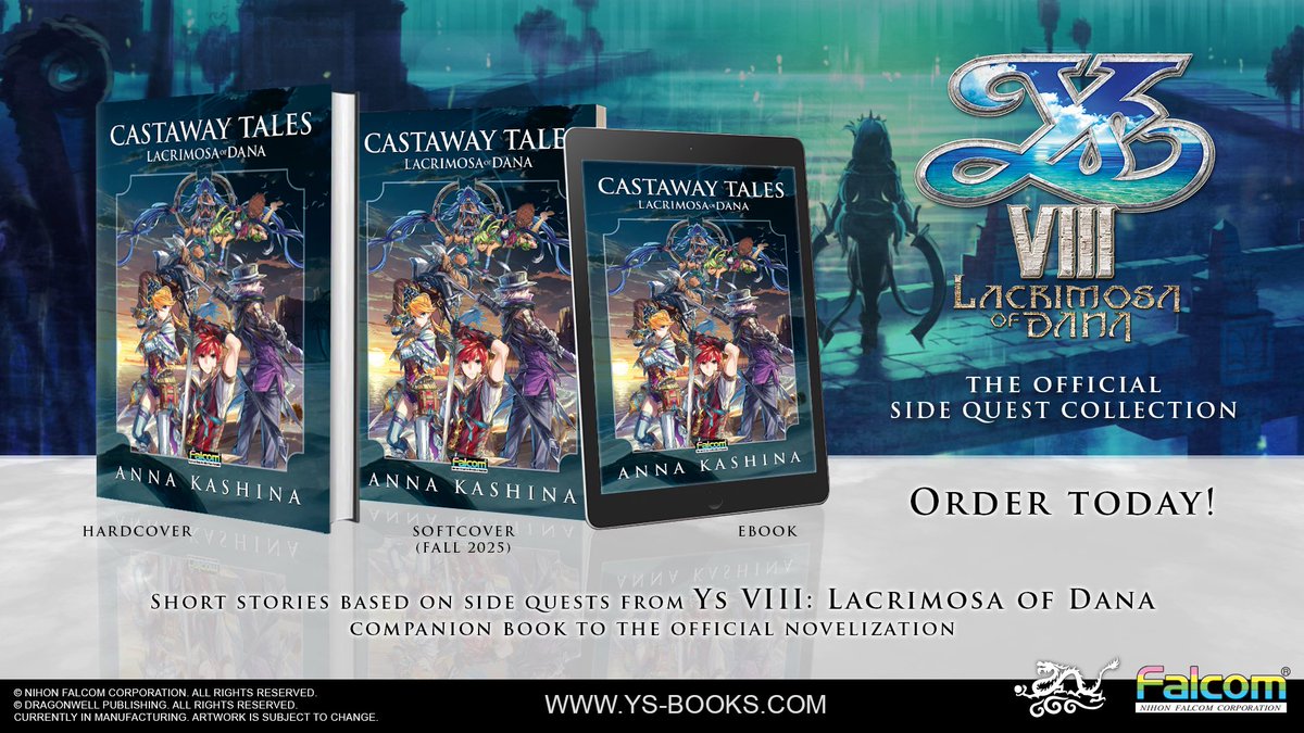 Happy Book Birthday: LACRIMOSA OF DANA: CASTAWAY TALES!
Available now from all major retailers in hardcover and digital formats. Preorders open for paperback.
Order a copy autographed by the author at ys-books.com