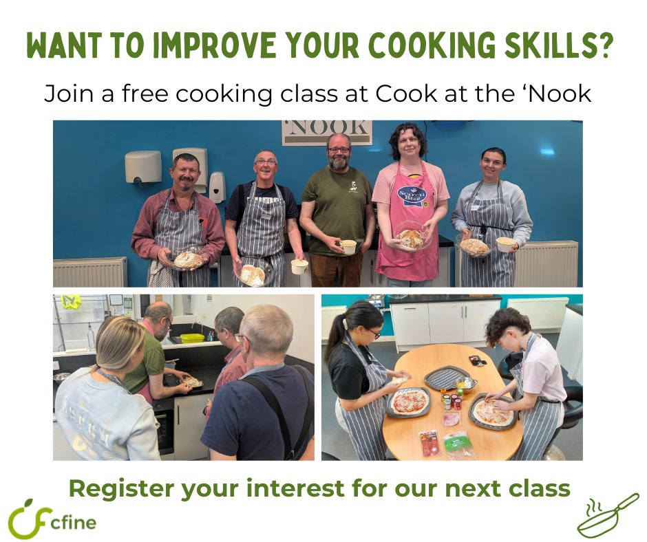 CFINEAberdeen's tweet image. Do you want to increase your confidence in the kitchen? 👨🍳
Join our FREE cooking classes that will help you to build your cooking skills in a fun and friendly environment.
Register your interest today:
forms.office.com/e/BXA7MaF3qW
#Aberdeen