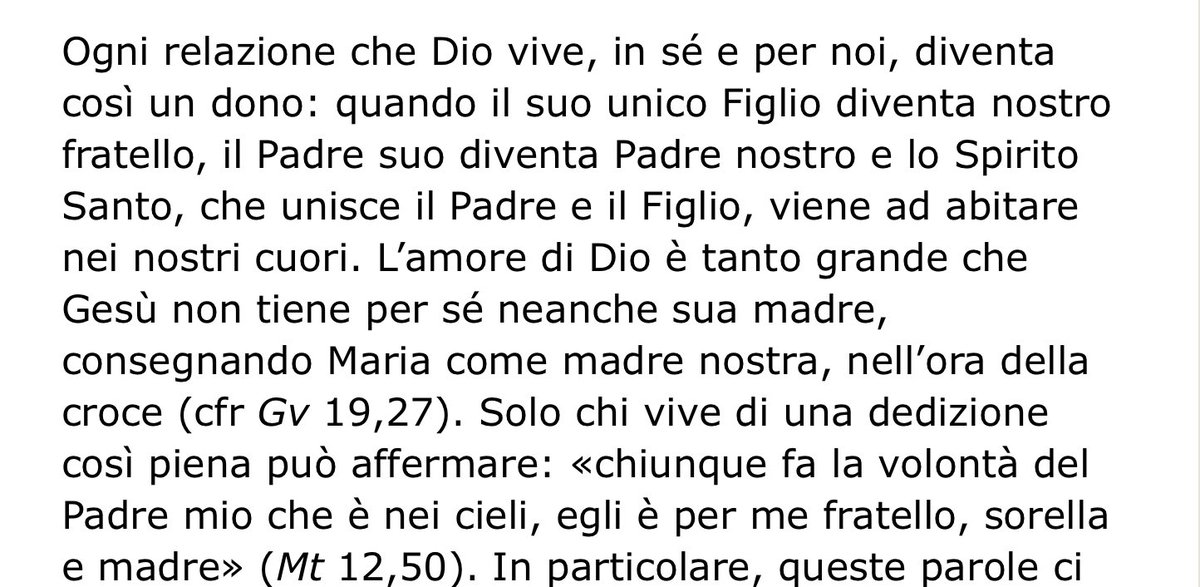 josephnollasj's tweet image. Pope Leo saying that every relationship that God enjoys becomes a gift to us. When the Son becomes our brother, his Father becomes our Father and the Holy Spirit which unites them comes to live in our hearts. Even Jesus’ mother, Mary, becomes our mother. God always gives to us.