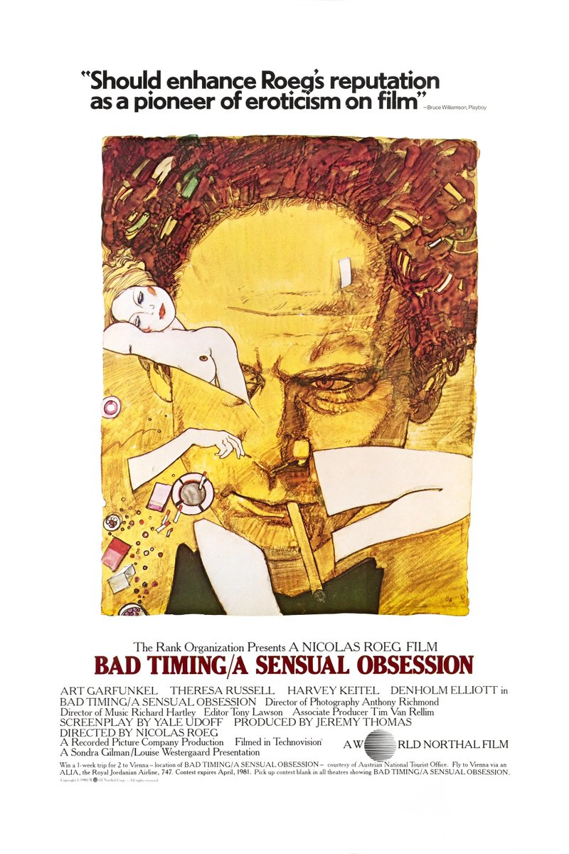 Paul Ridd (@paulridd) on Twitter photo Thrilled to be screening Nicolas Roeg's nightmarish masterpiece BAD TIMING from a 35mm print at <a href="/edfilmfest/">Edinburgh International Film Festival</a> in August, with the film's producer Jeremy Thomas joining us to introduce the film. edfilmfest.org/film/bad-timin… Thrilled to be screening Nicolas Roeg's nightmarish masterpiece BAD TIMING from a 35mm print at <a href="/edfilmfest/">Edinburgh International Film Festival</a> in August, with the film's producer Jeremy Thomas joining us to introduce the film. edfilmfest.org/film/bad-timin…