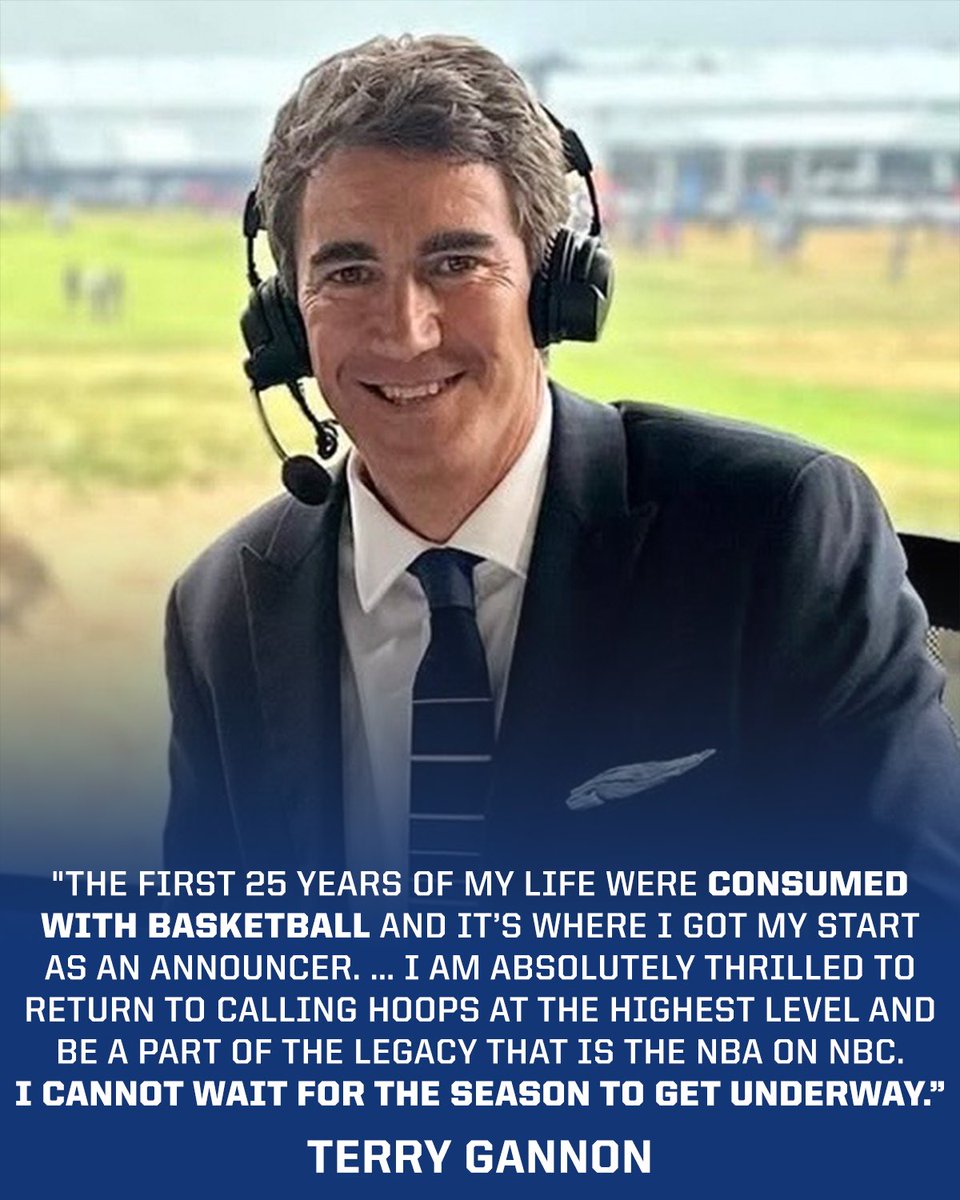 One of the best in the biz. 🎙️

Welcome Emmy Award winner Terry Gannon to the NBA on NBC and Peacock broadcast team!