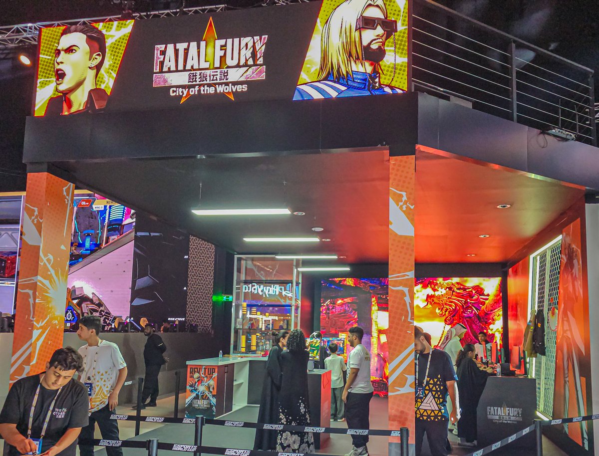 Gundam_Saudi's tweet image. Fatal Fury Game Booth at EWC, Boulevard City in Riyadh. Great to see Neo-Geo console
حميل تواجد لعبة فاتال فيوري بأجزاءها في صالات كأس العالم للرياضات الإلكترونية
#EWC #FatalFuryCOTW