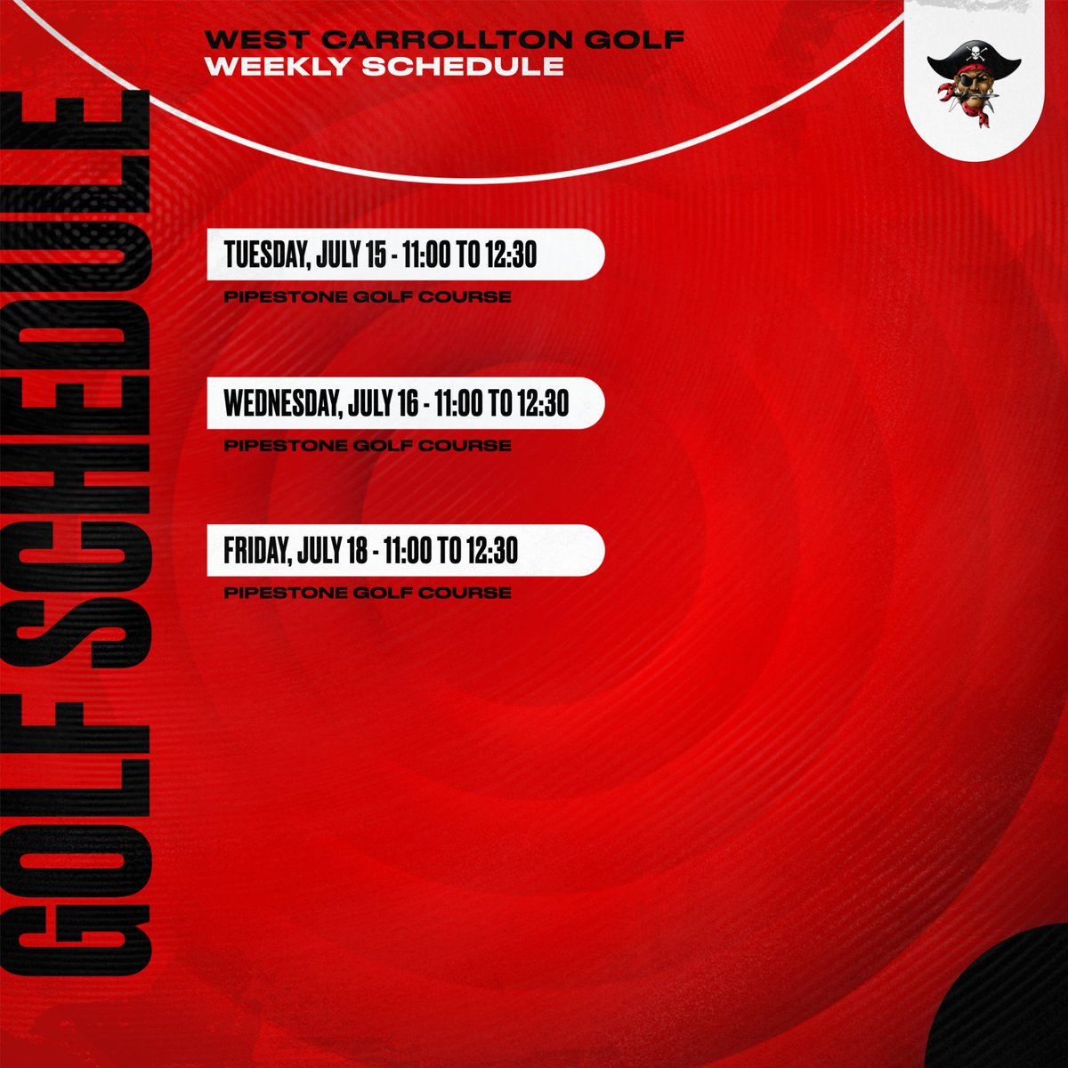 West Carrollton Athletics (@wcpiratesad) on Twitter photo If you're interested in playing golf this fall, don't miss out on practice this week! If you're interested in playing, reach out to Coach Henderson at ahenderson@wcsd.k12.oh.us If you're interested in playing golf this fall, don't miss out on practice this week! If you're interested in playing, reach out to Coach Henderson at ahenderson@wcsd.k12.oh.us