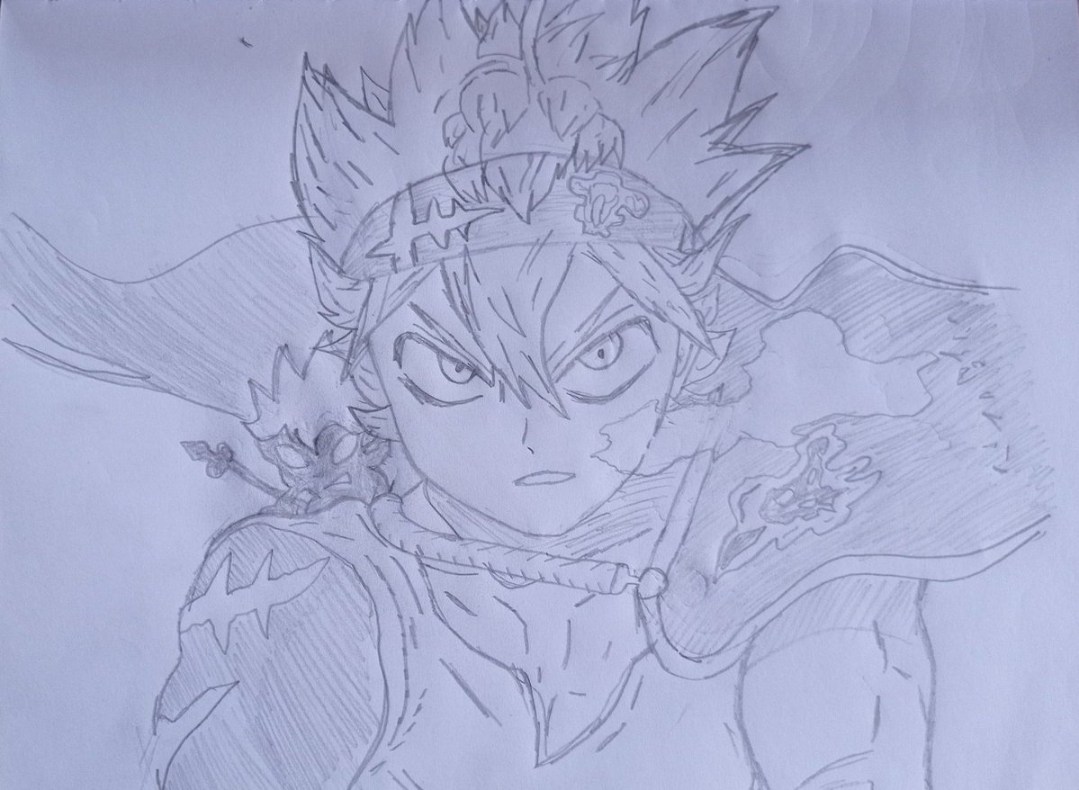 DrawsRobb's tweet image. Tried to draw Asta #BlackClover #Fanart