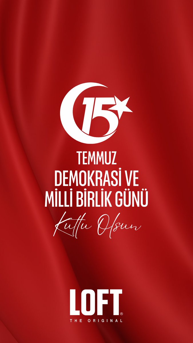LoftJeans's tweet photo. 15 Temmuz Demokrasi ve Milli Birlik Günü Kutlu Olsun https://t.co/vrTs5O2gzn