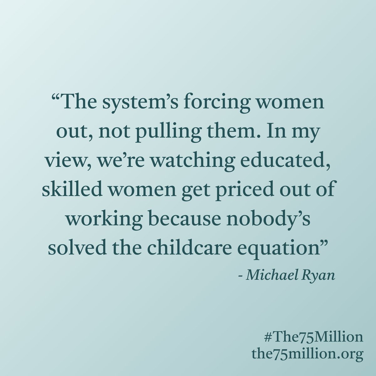 the75million_'s tweet image. We need affordable childcare, flexible workplaces, fair pay, and real respect for the work of caregiving. It’s as simple as that.
We see it. And we’re fighting back. Join the #The75Million by signing our pledge at The75Million.org.
