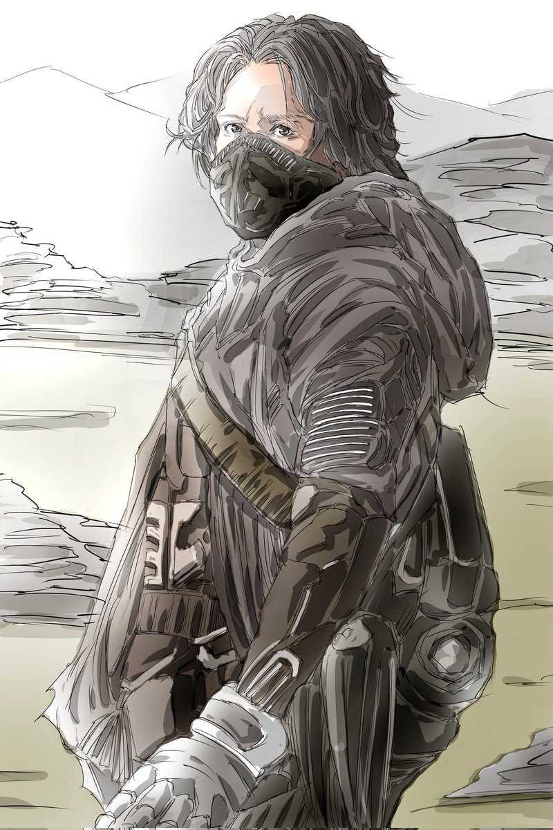 Merbolmark's tweet image. 何も見たくない
誰にも会いたくない
完全武装で孤独を求める夜もある
#イラスト
#デジタルイラスト
#デューン
#フォロバ100