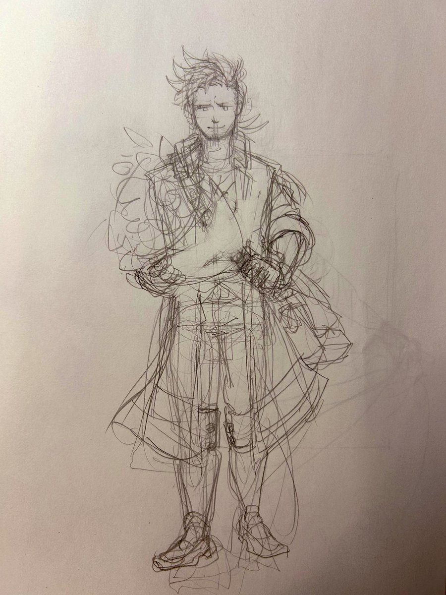 aoki_air's tweet image. イメージ落書きしたよなと漁ったら出てきた。今週とりあえずこれ描くのやろうか