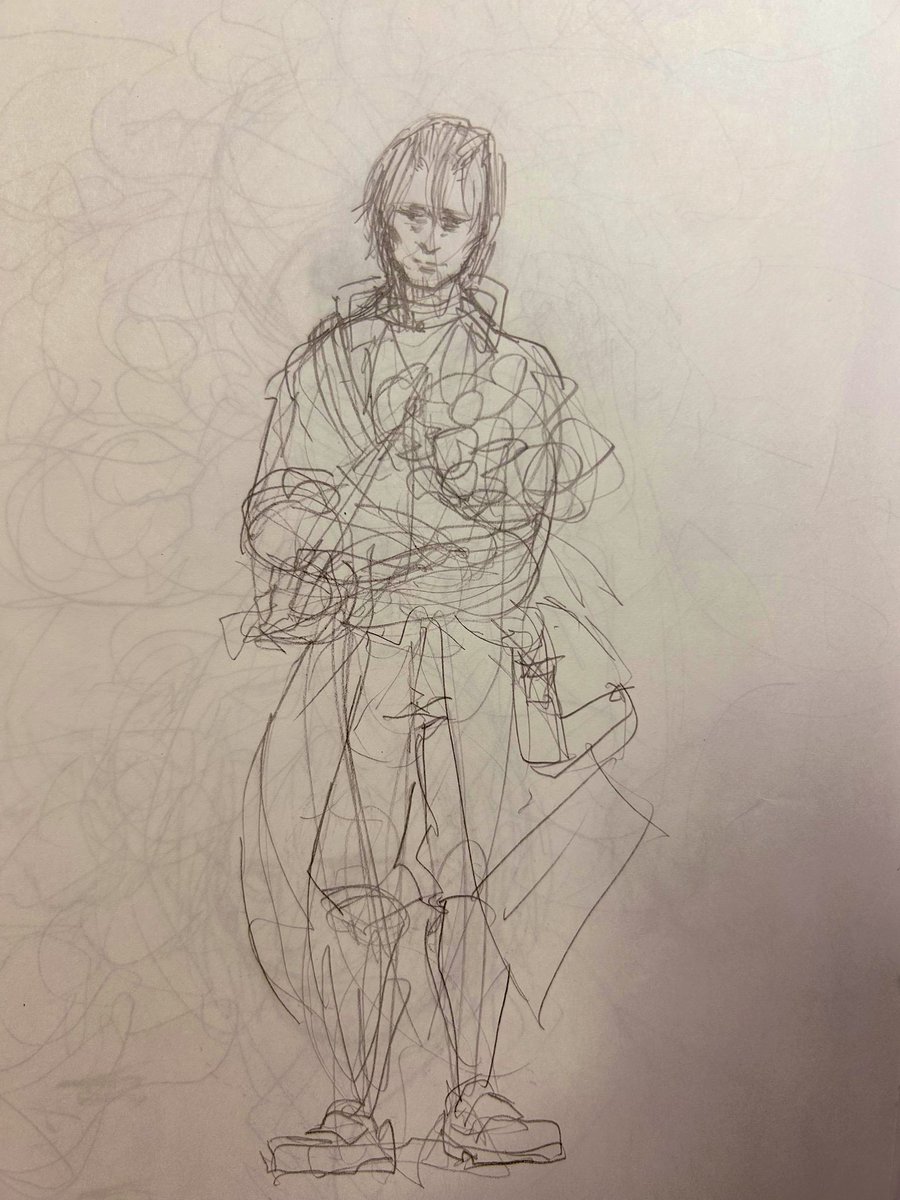 aoki_air's tweet image. イメージ落書きしたよなと漁ったら出てきた。今週とりあえずこれ描くのやろうか