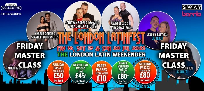 LondonSalsacouk's tweet photo. 18.5.25 Fuego Fridays in #Camden #London launch night spearheading London LatinFest 2025, with #salsa #bachata #merengue reggae party till 4am
https://t.co/4nUs72oU5h
Half price with this listing! https://t.co/V8iDkzjk9l