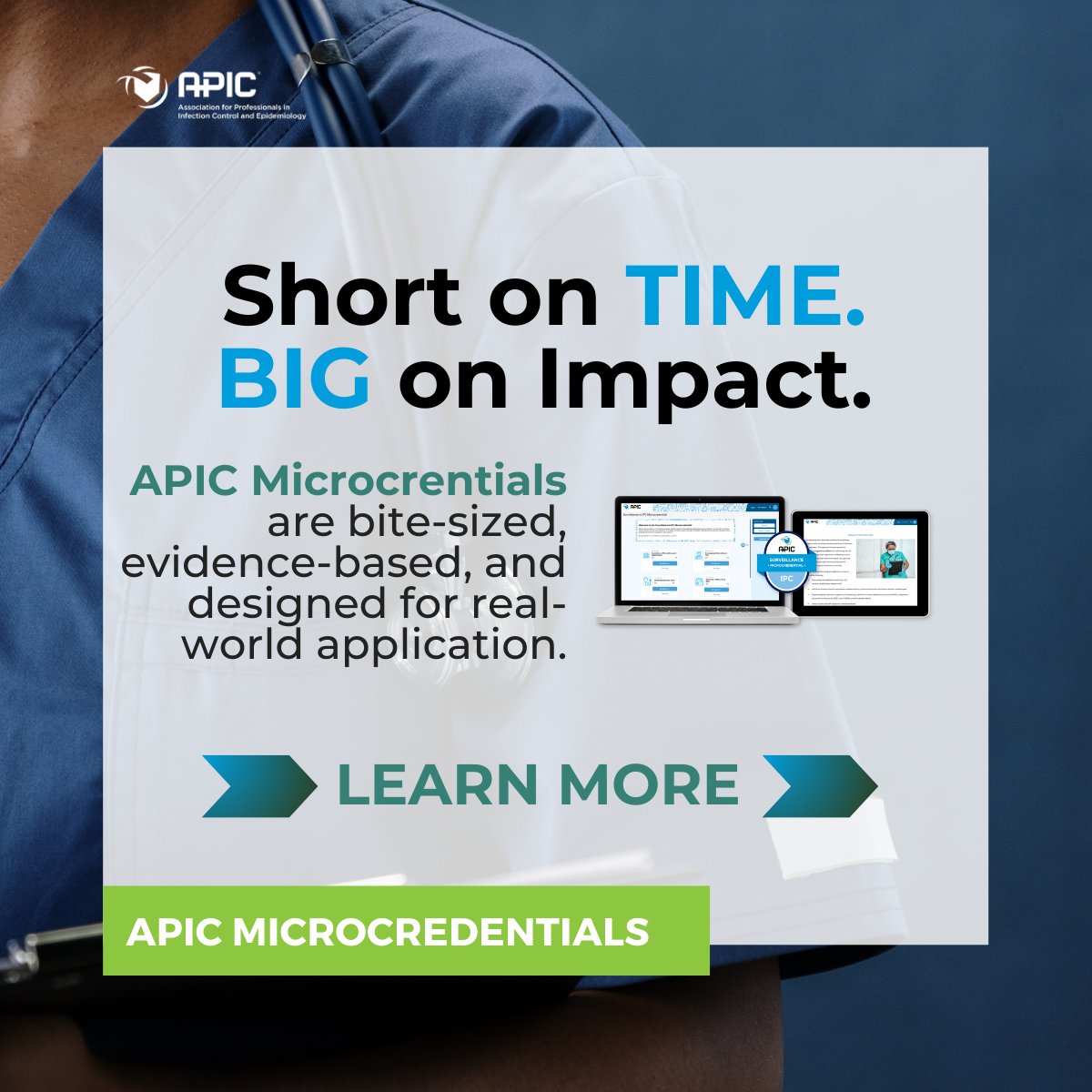 APIC’s Surveillance Microcredential is now available—your fast-track to mastering one of the most critical components of infection prevention and control. 

👉 bit.ly/44KJTwN

Surveillance #IPCLearning #APICEducation