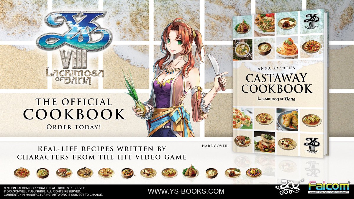 Happy Book Birthday: LACRIMOSA OF DANA: CASTAWAY COOKBOOK!
Available now from all major retailers.
Order a copy autographed by the author at ys-books.com