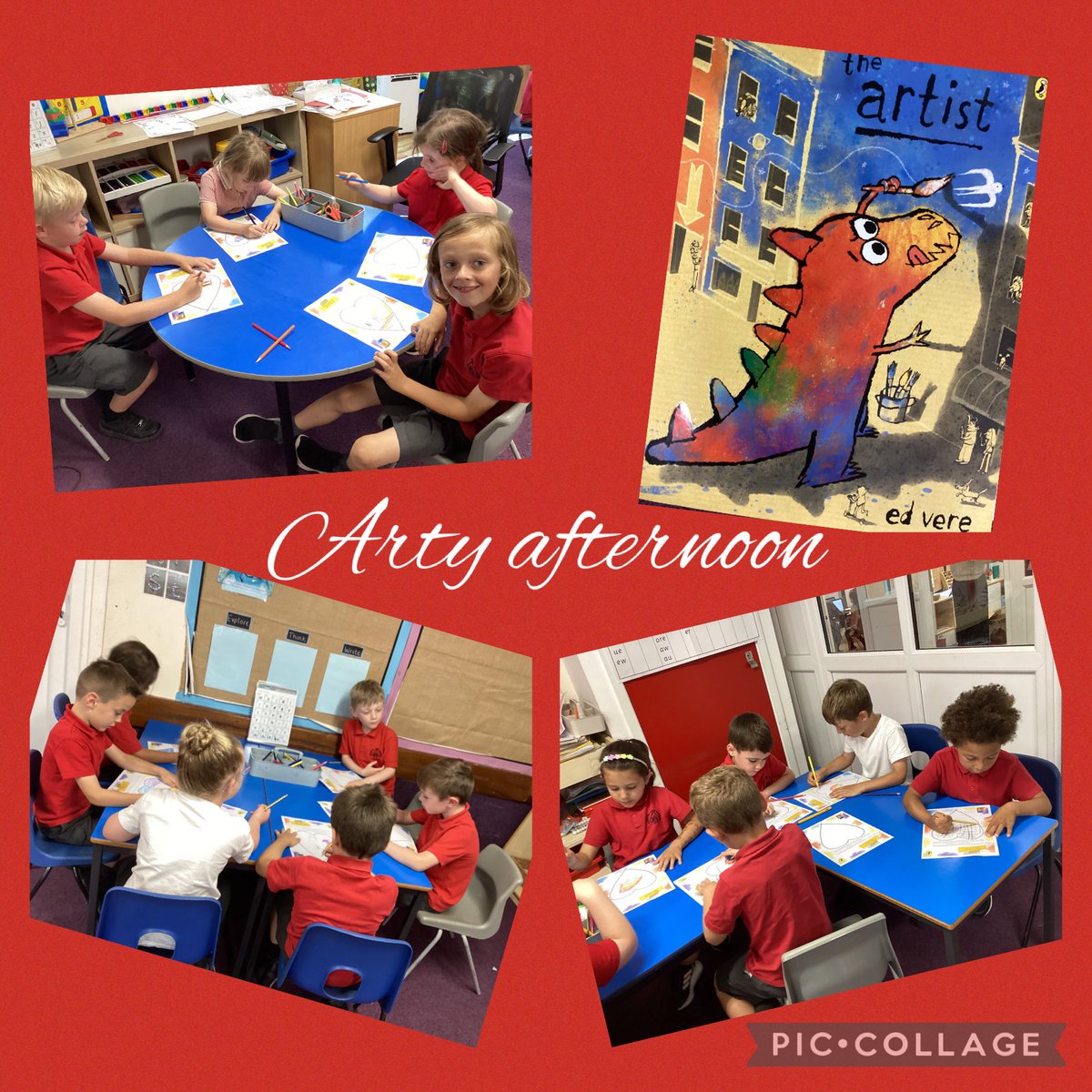 AshKnotty's tweet photo. Year 1 are enjoying an afternoon making their Art full of ❤️ 
#diddyArtists
#diddyWellbeing https://t.co/U7F3QRBhZg