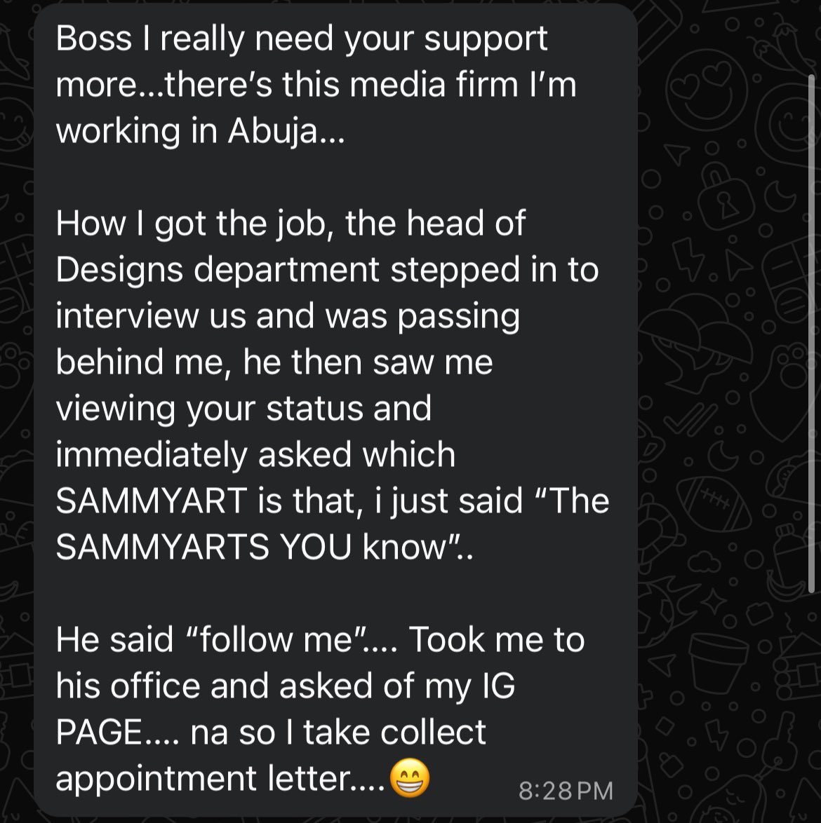 _SAMMYARTS's tweet image. When I say I am Sammyarts and I am HIM.
Una think Say na affirmation??
It's a fact❗🔥