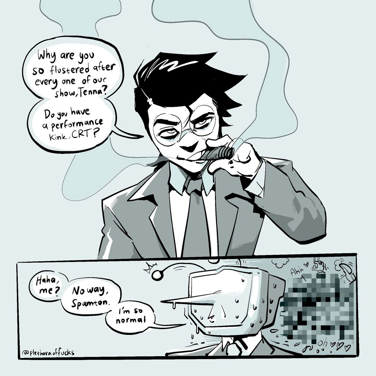 No way Spamton, Tenna is just a normal CRT! A normal one i tell you! #spamtenna #deltarune