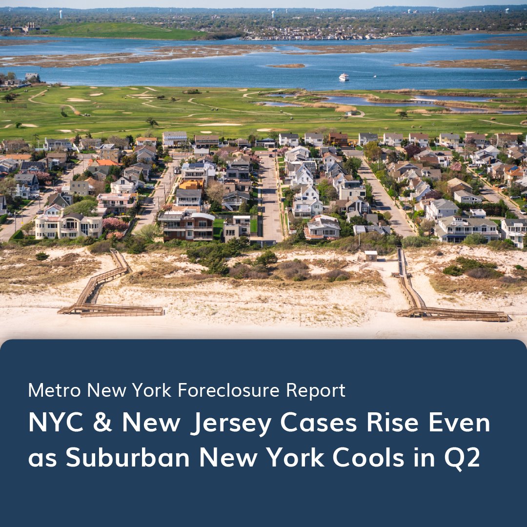 Our latest report shows first-time foreclosure filings in the NYC metro area hit a two-year high, driven largely by a 23% Y-o-Y surge in New Jersey.

In NYC, filings rose 11%, with Brooklyn leading after a 36% jump to 129 cases, overtaking Queens.

propertyshark.com/Real-Estate-Re….