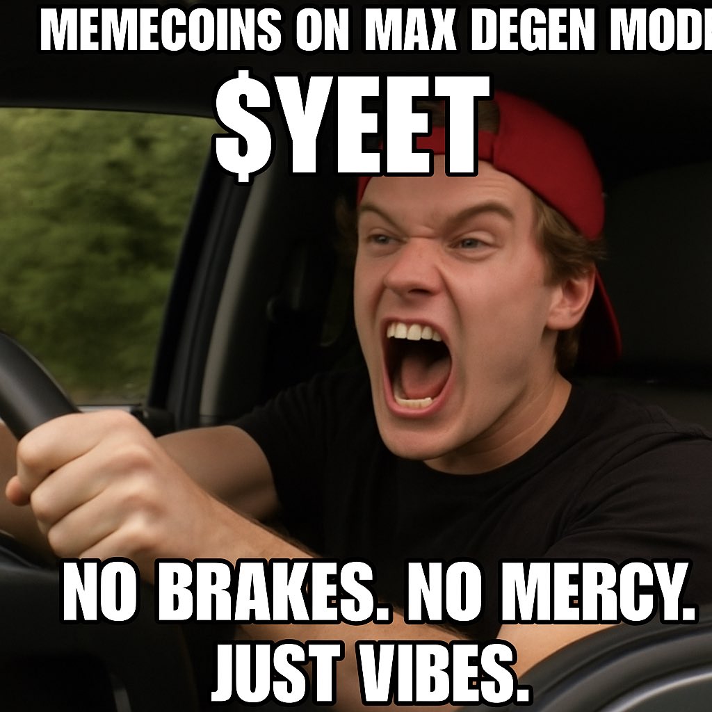 <a href="/ApeMP5/">Ape 🦍</a> The market’s on turbo, memecoins on max degen mode 😤You already know what to buy… $YEET because sometimes the only strategy is FULL SEND. No brakes. No mercy. Just vibes. 💥🚀
Ca 0x6Afd30110e9fF1b29dB3c4DAf31EF0045a6552cB