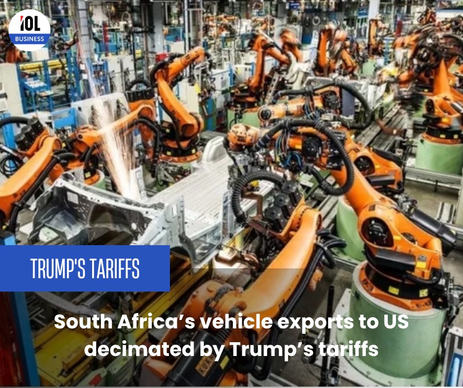 South Africa’s vehicle exports to the United States have dropped dramatically following the imposition of US tariffs, with declines of 73% in the first quarter of 2025, and further falls of 80% and 85% in April and May, respectively.
#business #vehicle #exports #UnitedStates