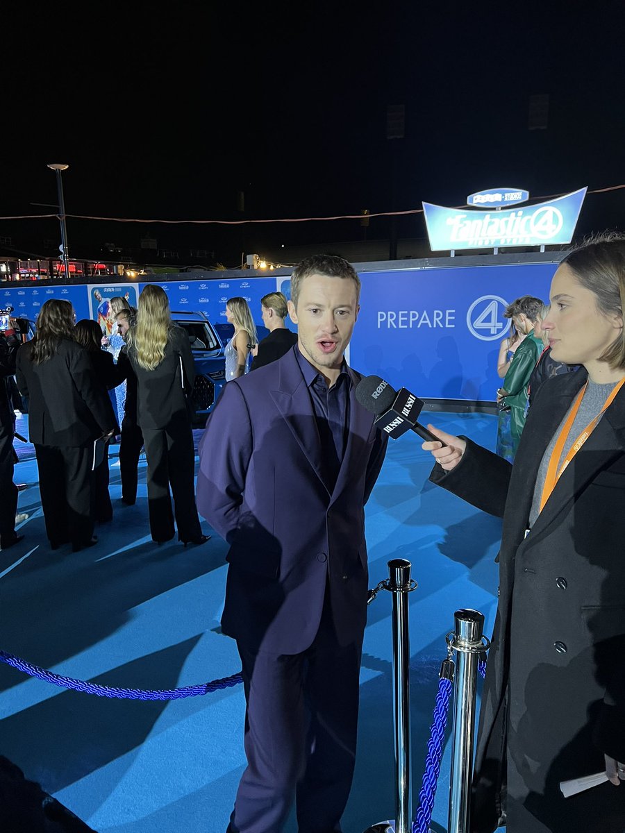 ratedPDG's tweet image. It was just a bit fantastic chatting with Joseph Quinn and Ebon Moss-Bachrach tonight at the Australian launch of #FantasticFour.