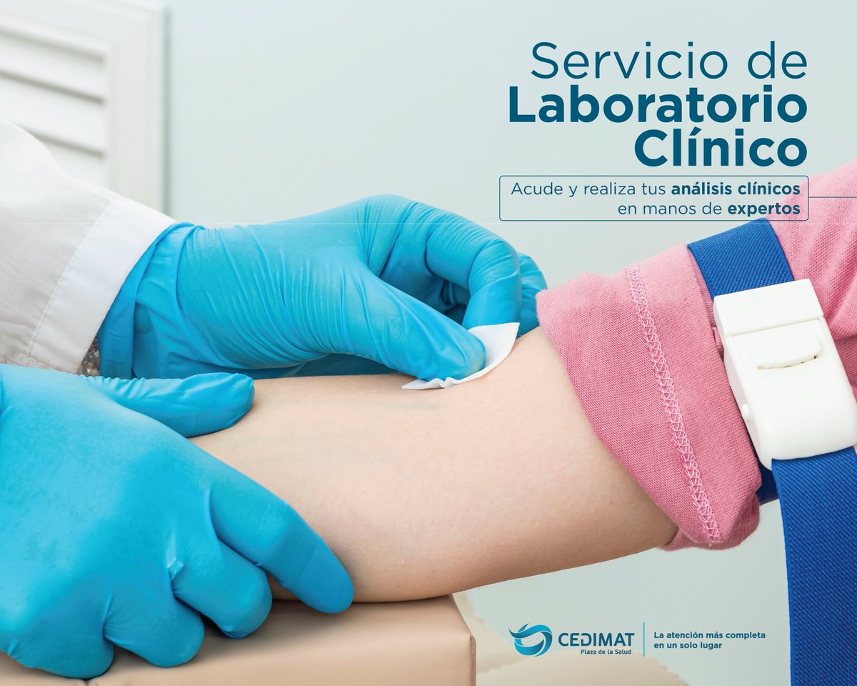 En nuestro laboratorio puedes venir directamente, sin agendar cita, y realizarte tus pruebas con total confianza.

Horarios de atención:
Lunes a viernes: 6:00 a.m. - 8:00 p.m.
Sábados: 7:00 a.m. - 12:00 p.m.
Emergencias: 24 horas

#CEDIMAT #LaboratorioClínico #SinCita