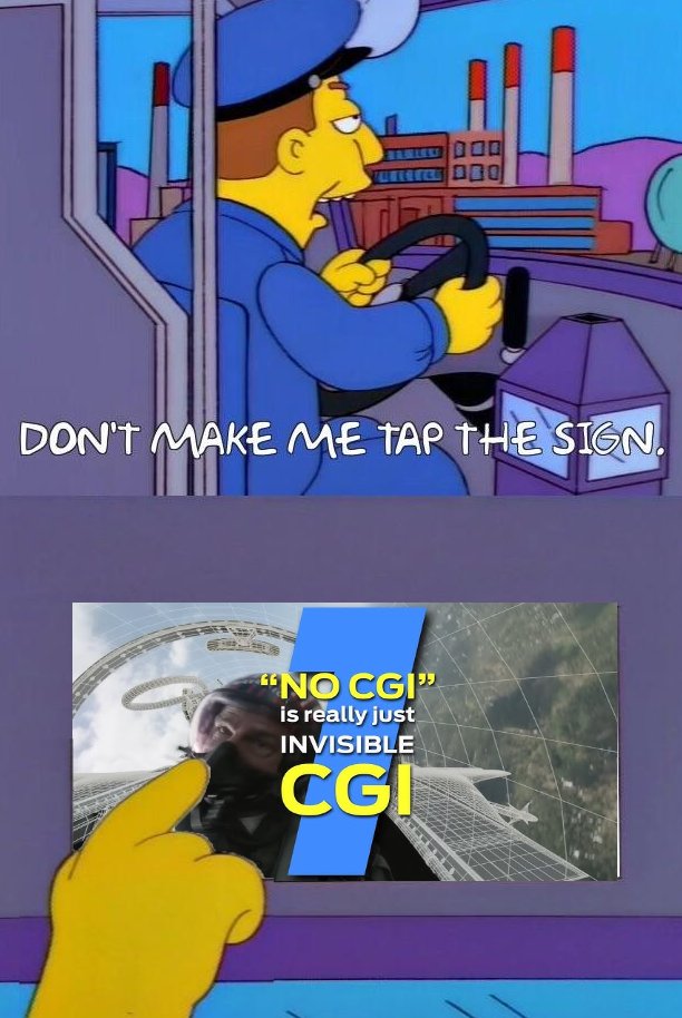 Or just admit it will be full of visual effects instead of devaluating the artists again.