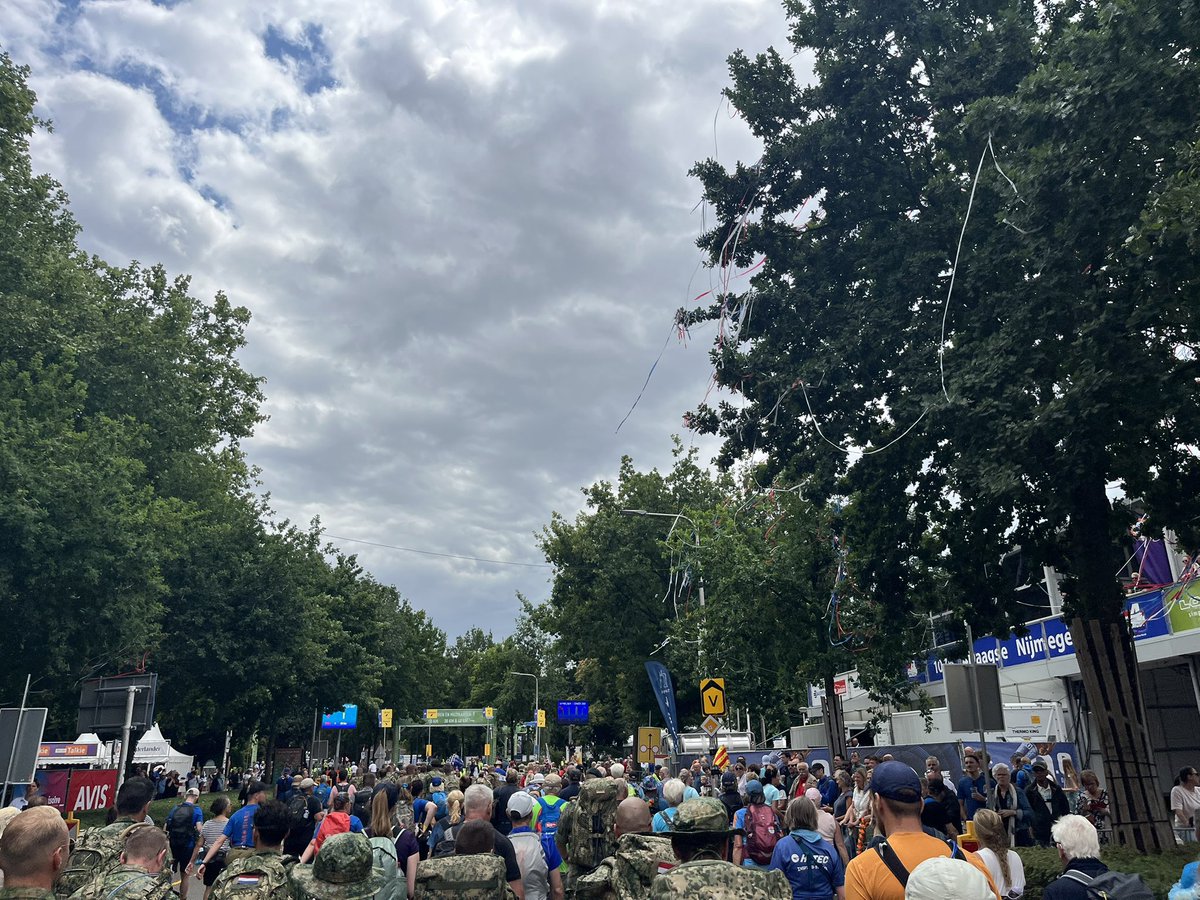 Dag 1 van de Vierdaagse voltooid. Ging best goed.