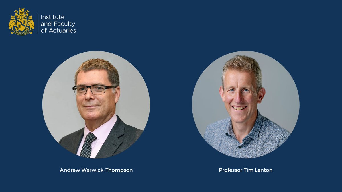 Last week saw climate scientist Professor Tim Lenton and pensions business leader Andrew Warwick Thompson elected as Honorary Fellows of the IFoA. 

Read our full news article bit.ly/3Ue7S2k