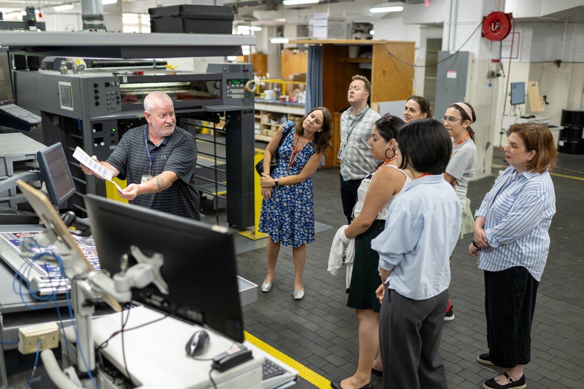 USGPO's tweet image. GPO welcomes Summer Assistants from the United States Supreme Court for a tour of Agency operations. Thank you for your visit, @USSupremeCourt!