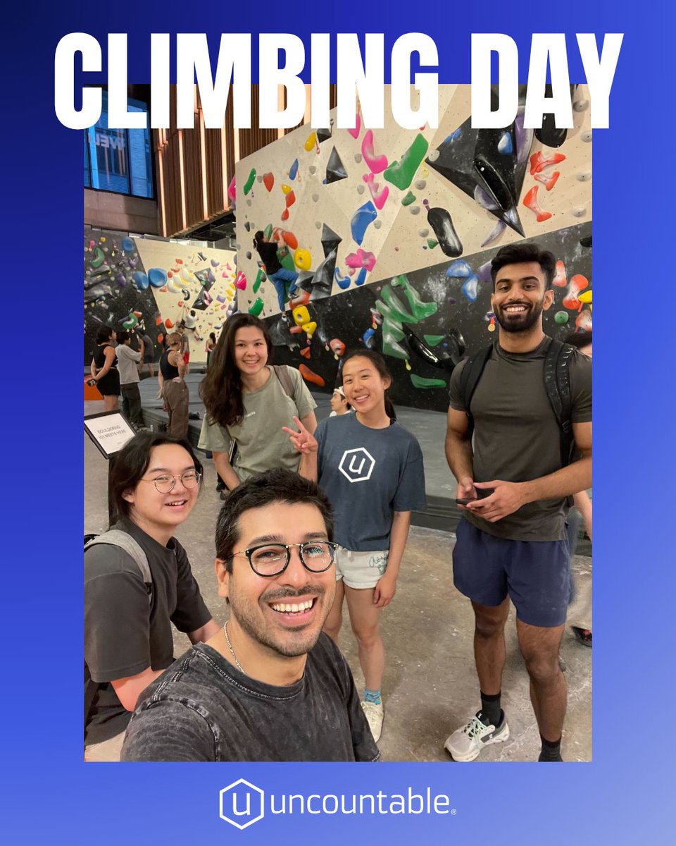🧗Scaling walls, building bonds.
Last month, our NYC team swapped laptops and coffee for climbing shoes and chalk bags.
We headed to Vital Climbing Gym in the Lower East Side, where folks from marketing, engineering, and customer implementations came together to climb, fall, and