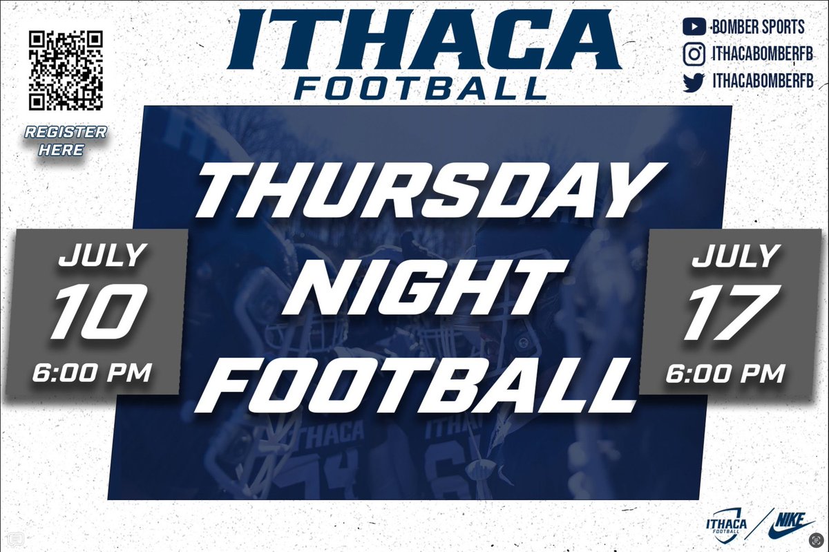Aiden Gendell (@ag607753) on Twitter photo Can’t wait to be up at <a href="/IthacaBomberFB/">Ithaca Bomber Football</a> camp this Thursday! Thank you to <a href="/CoachGrigs619/">Kerry Grigsby</a> and <a href="/Coach_Mi11er/">Andrew Miller</a> for the invite! Looking forward to competing! Can’t wait to be up at <a href="/IthacaBomberFB/">Ithaca Bomber Football</a> camp this Thursday! Thank you to <a href="/CoachGrigs619/">Kerry Grigsby</a> and <a href="/Coach_Mi11er/">Andrew Miller</a> for the invite! Looking forward to competing!