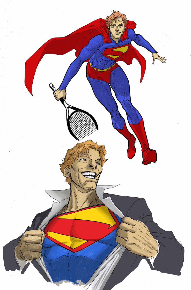 marcofodera's tweet image. #comics #janniksinner #Superman #portraitart #tennisplayer #tennis