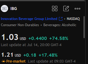 Good morning🥰
Today's stock recommendation

Buy at current price

$IBG

IBG stock has been volatile recently, and today's trading volume has increased significantly