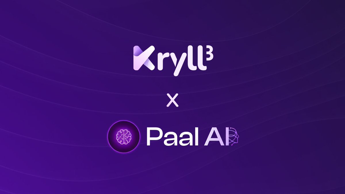 kryll_io's tweet image. We're excited to unveil our new collaboration with @PaalMind, a pioneering force in #AI-powered conversational agents and automation within the Web3 landscape. This cooperation marks Kryll's strategic entry into the Paal ecosystem, connecting with a vibrant network of AI-driven…