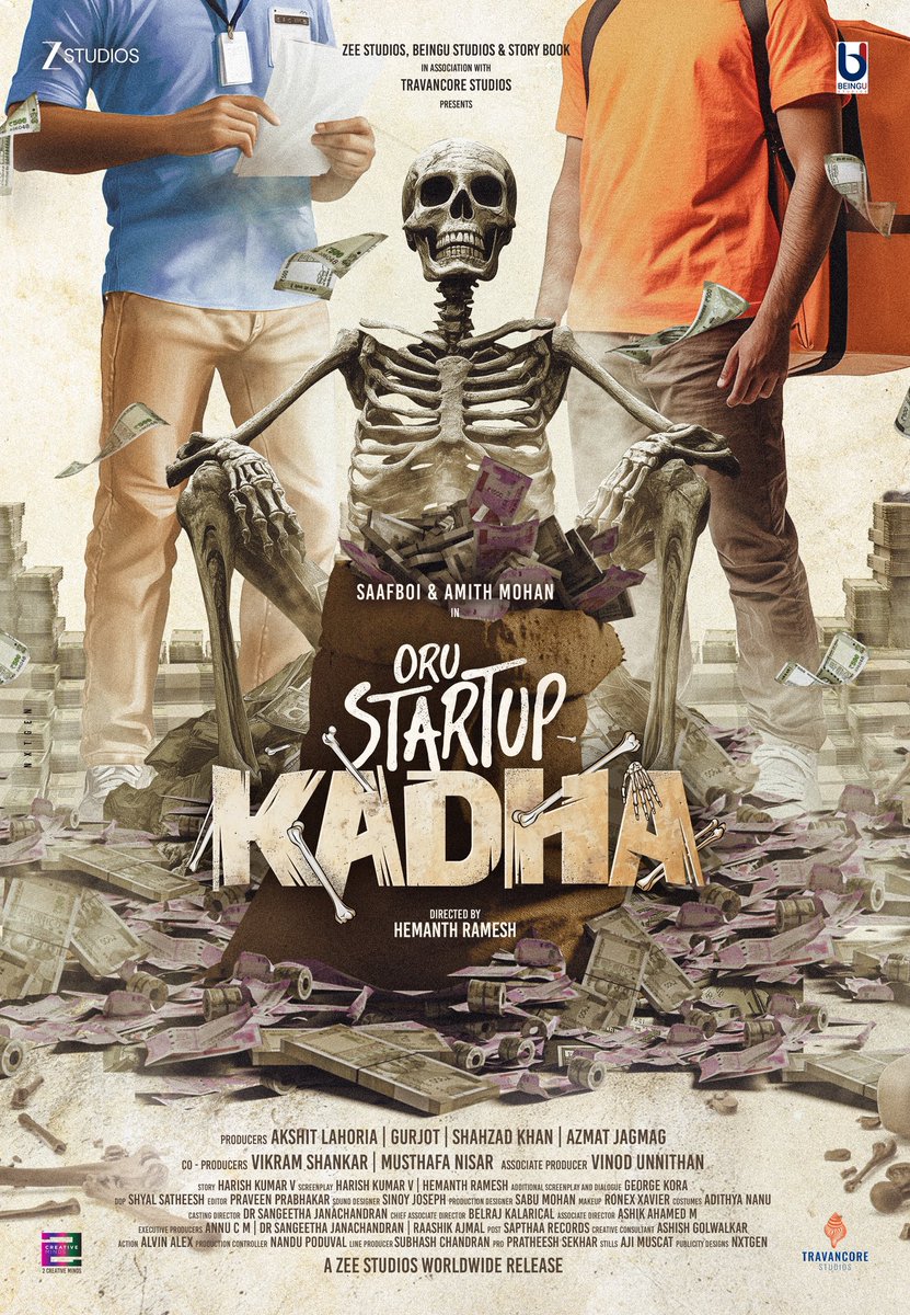 Zee Studios South (@zeestudiossouth) on Twitter photo Presenting the First Look of #OruStartupKadha
A fun, frothy, and madcap ride through pitch decks, daring dreams, and unlimited possibilities 🍥 starring Saafboi, Amith Mohan, Nayanthara Chakravarthy. The film is directed by Hemanth Kumar.
<a href="/beingu_studios/">BeingU Studios</a> <a href="/Travancore16992/">Travancore Studios</a> Presenting the First Look of #OruStartupKadha
A fun, frothy, and madcap ride through pitch decks, daring dreams, and unlimited possibilities 🍥 starring Saafboi, Amith Mohan, Nayanthara Chakravarthy. The film is directed by Hemanth Kumar.
<a href="/beingu_studios/">BeingU Studios</a> <a href="/Travancore16992/">Travancore Studios</a>