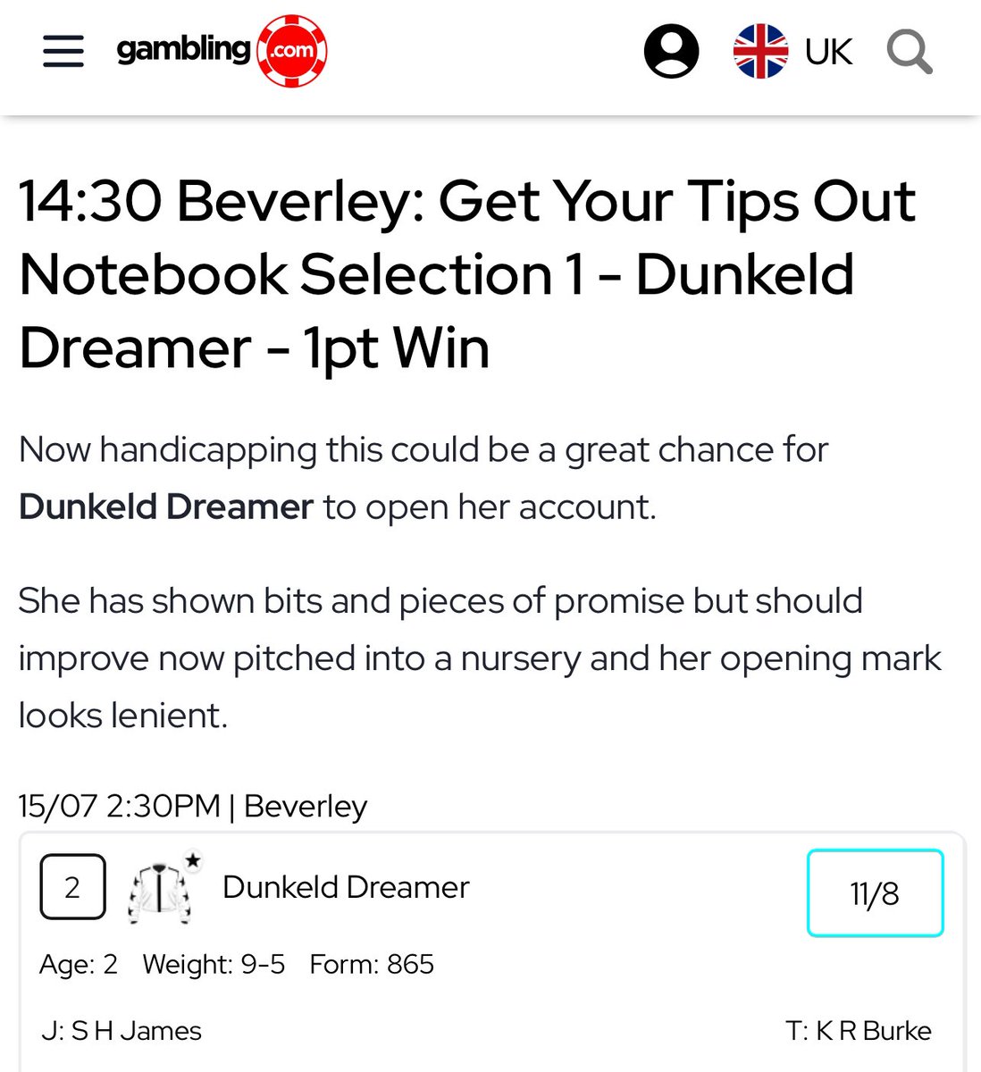 DUNKELD DREAMER!!!!!!!!!!!!!!!!!!!!!!

Notebook winner for <a href="/ThePanelGDC/">The Panel</a> 📝 

💰 Tipped at 13/8

Tap ❤️ if you got on