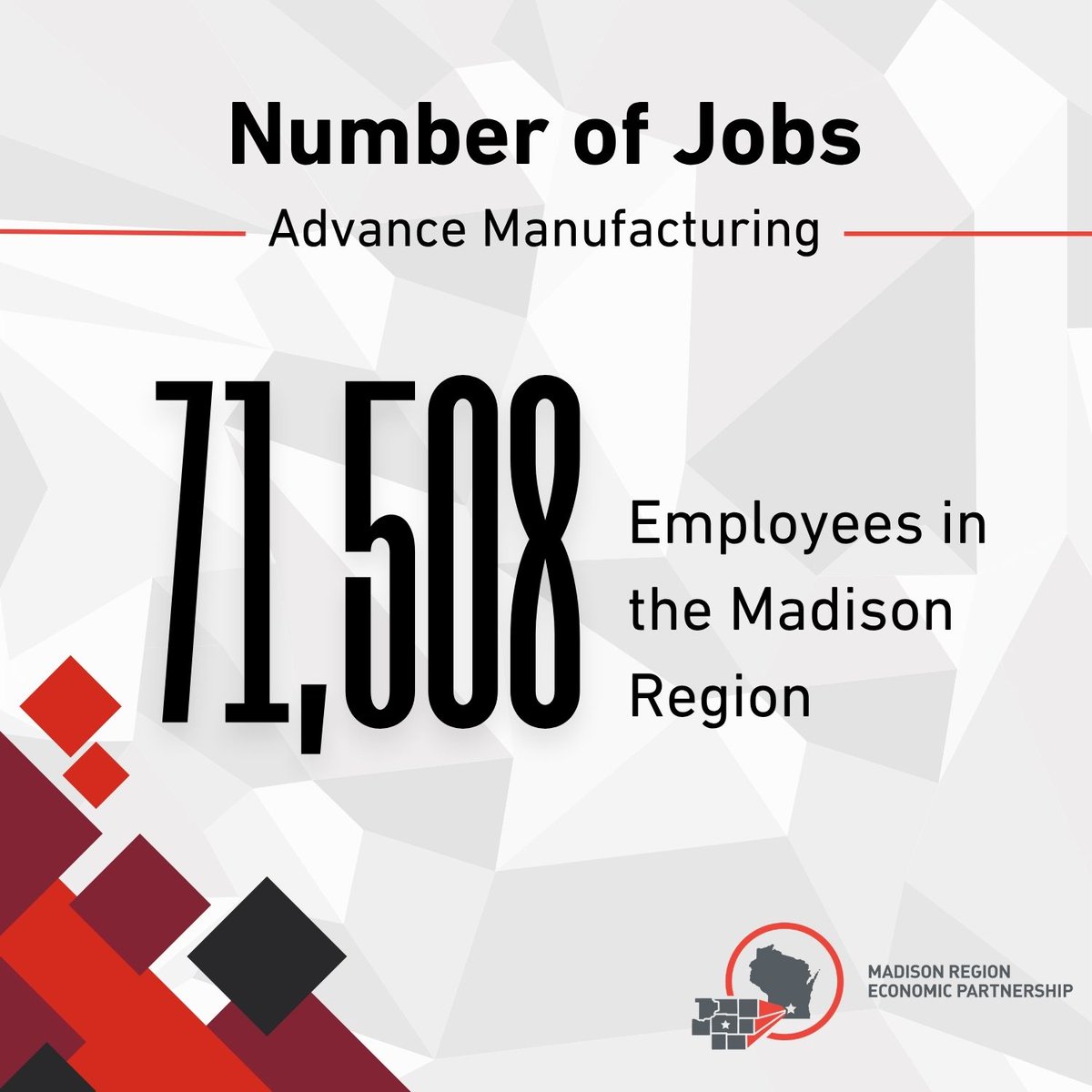 With 71,508 employees in #AdvancedManufacturing, the #MadisonRegion isn’t just keeping up—we’re driving #innovation. 

💡 The talent is here. The momentum is real.