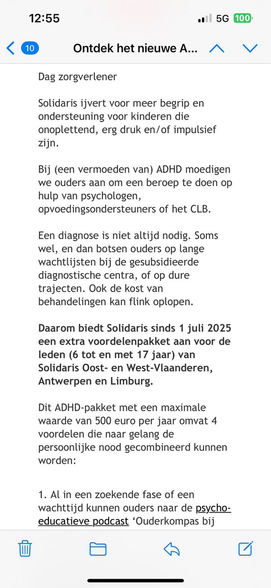 KDepoorterMP's tweet image. Solidaris gaat zonder diagnose ADHD pakketten uitdelen, medicatie terugbetalen buiten het RIZIV om en gezondheidsbeleid voeren via ergotherapeut en intelligentie-onderzoek.
Daar schrik ik even van.. lijkt wel een marketing stunt
Op welke wetenschappelijke basis stoelt dit?