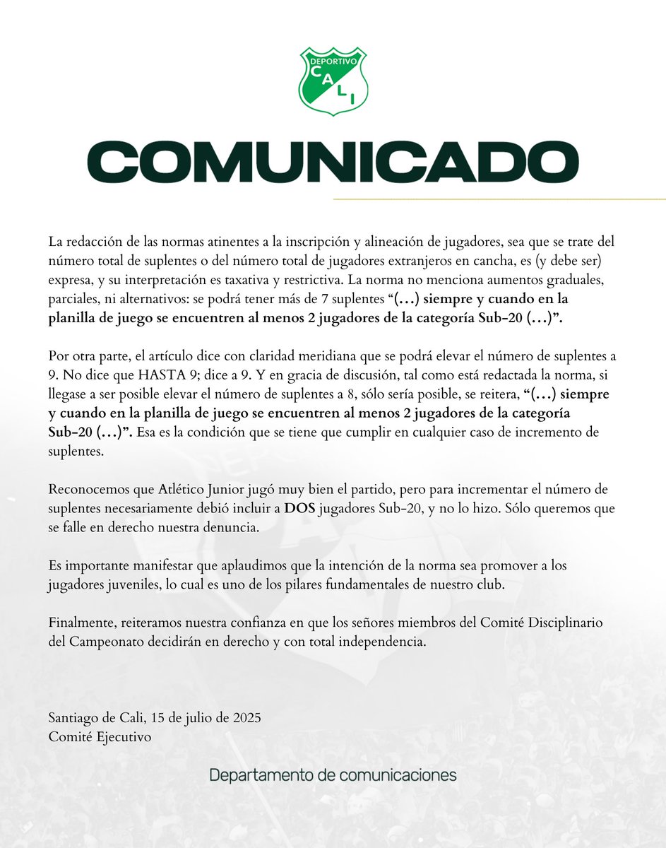 📃 [Comunicado]
