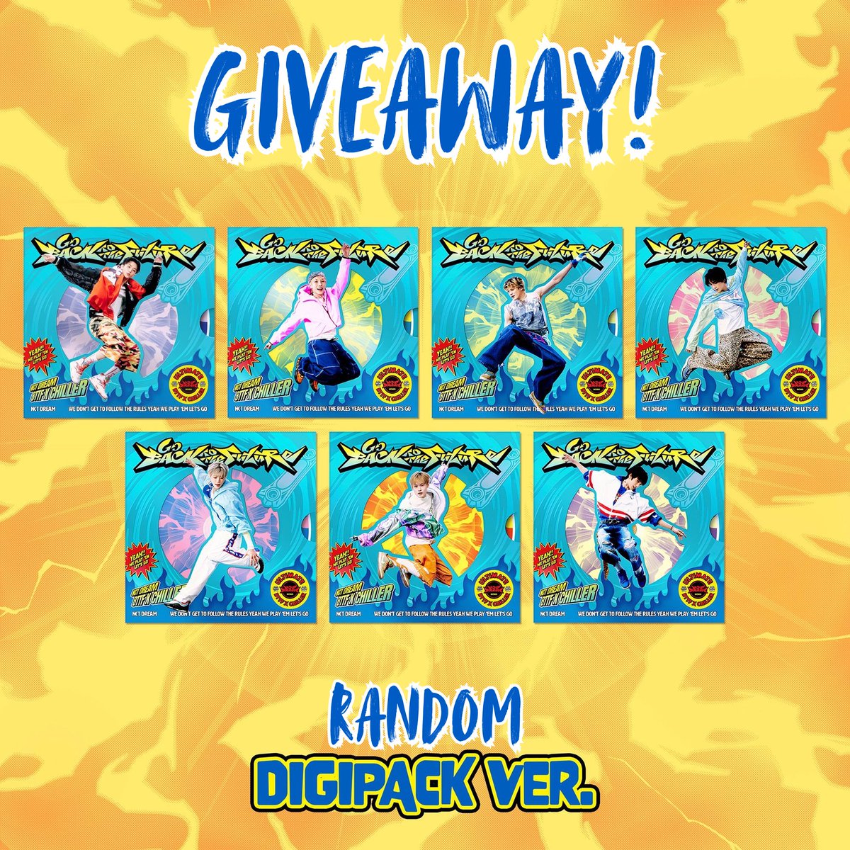 ✨Giveaway Go Back to The Future Digipack ver. (random member) untuk 2 pemenang✨

rules:
🛹 RT tweet ini
🛹 Stream MV Chiller
🛹 Follow twitter &amp; insta <a href="/bubicharmy/">bubi jastip (libur) & muslim-friendly tokyo tour!</a> 
🛹 Drop proof &amp; rep mau versi siapa

💗good luck guys💗