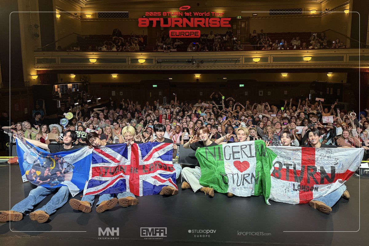 StudioPAVEurope's tweet image. London, United Kingdom 🇬🇧 | 𝟮𝟬𝟮𝟱 𝟴𝗧𝗨𝗥𝗡 𝟭𝘀𝘁 𝗪𝗼𝗿𝗹𝗱 𝗧𝗼𝘂𝗿: 𝟴𝗧𝗨𝗥𝗡𝗥𝗜𝗦𝗘
#8TURN #에잇턴 #MNH #EMFFL #8TURNinEUROPE #StudioPAV #LiveYourKpopDream