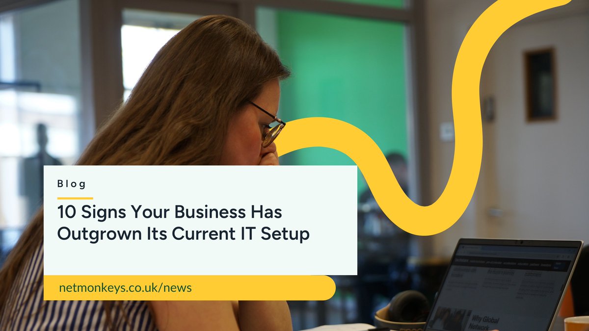 As businesses grow, their technology needs often evolve beyond the capabilities of their original IT setup. What once supported a small, agile team may now be struggling to keep pace with an expanding workforce

netmonkeys.co.uk/news/10-signs-…