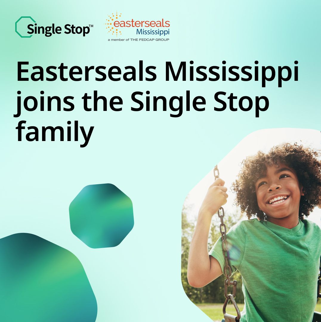 Single Stop (@singlestop) on Twitter photo Single Stop is welcoming <a href="/eastersealshq/">Easterseals HQ</a> Mississippi as our newest partner.
We’re proud to partner with them in advancing their inspiring vision: to create a hopeful, inclusive community where all people realize their potential and live meaningful lives.
bit.ly/4lQ8xCR Single Stop is welcoming <a href="/eastersealshq/">Easterseals HQ</a> Mississippi as our newest partner.
We’re proud to partner with them in advancing their inspiring vision: to create a hopeful, inclusive community where all people realize their potential and live meaningful lives.
bit.ly/4lQ8xCR