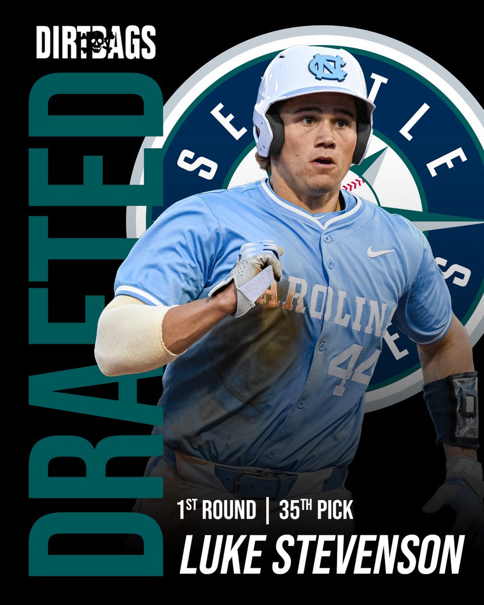 Congratulations Dirtbags alum Luke Stevenson on being picked in the 1st Round by the Seattle Mariners! #DIRTBAG🆙