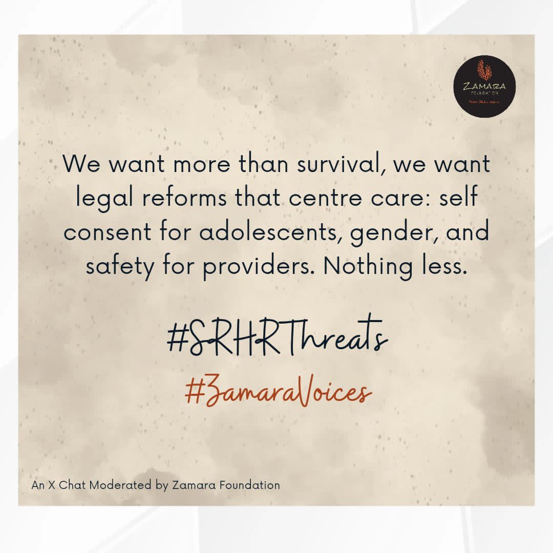 Miss Stanley (@kajuju_nthiana) on Twitter photo The National Reproductive Health policy(2022-2032) excludes adolescents from key SRHR services, lacks clear guideline on abortion and omits youth centered SRHR access framework. How can a policy for the people be NOT for the people? #SRHRThreatsKe #ZamaraVoices <a href="/Zamara_fdn/">Zamara Foundation</a> The National Reproductive Health policy(2022-2032) excludes adolescents from key SRHR services, lacks clear guideline on abortion and omits youth centered SRHR access framework. How can a policy for the people be NOT for the people? #SRHRThreatsKe #ZamaraVoices <a href="/Zamara_fdn/">Zamara Foundation</a>