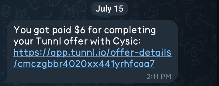 HIROKI ๐ฆ๐ (@howhiroki) on Twitter photo Just got my payout of $6 on <a href="/Tunnl_io/">Tunnl</a> for yapping about Cysic 
Pay was based on the value of my X account
Not much but honest work. Expecting another soon
Like I said earlier this is a good place to get started If you're new to yapping
Will be saving up this one, let's see Just got my payout of $6 on <a href="/Tunnl_io/">Tunnl</a> for yapping about Cysic 
Pay was based on the value of my X account
Not much but honest work. Expecting another soon
Like I said earlier this is a good place to get started If you're new to yapping
Will be saving up this one, let's see