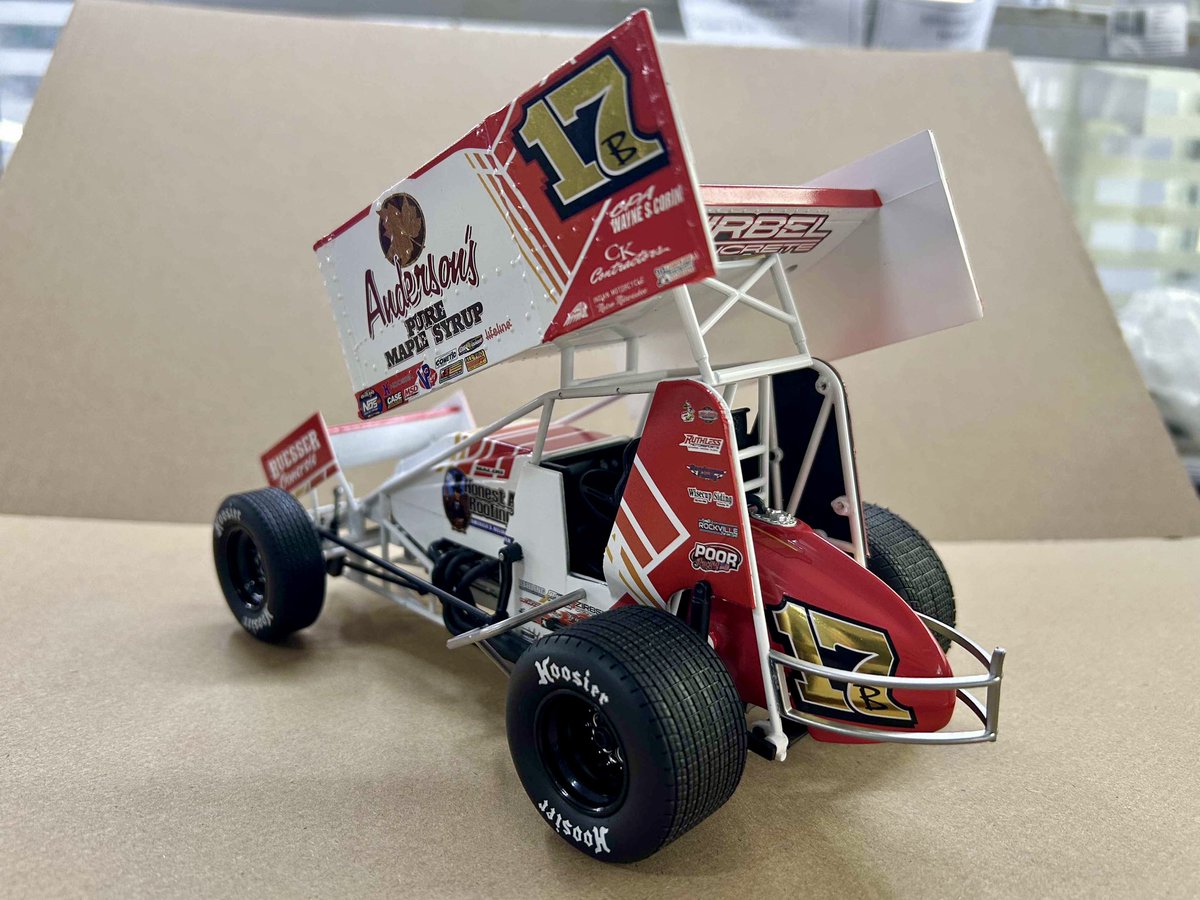 billbalogracing's tweet image. Here’s a first look at the beautiful @AndersonsMaple 1:18 scale 17B diecast for 2025! These are still available for pre-order. We are hoping to receive them in August sometime but don’t have a confirmed date yet.
𝗦𝗵𝗼𝗽 | billbalog.com/shopping/