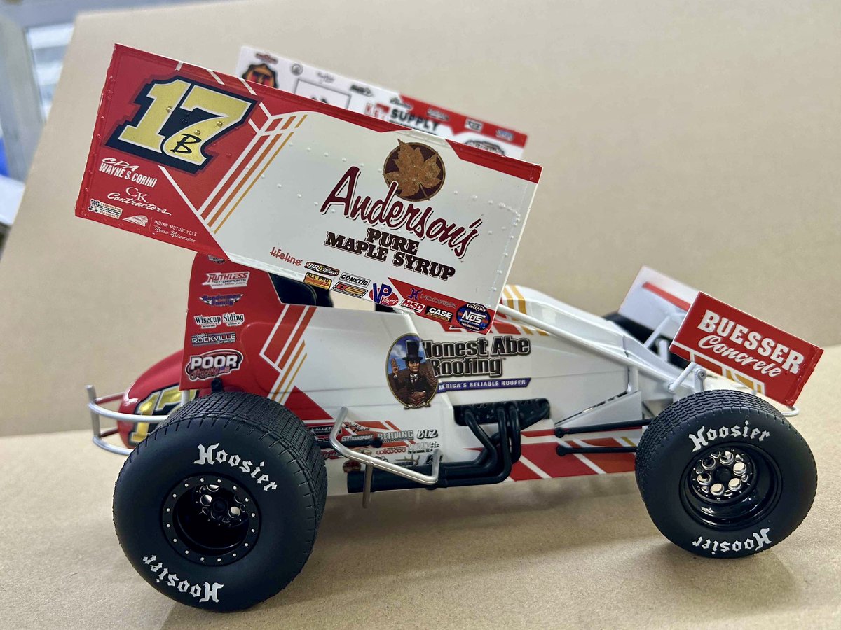 billbalogracing's tweet image. Here’s a first look at the beautiful @AndersonsMaple 1:18 scale 17B diecast for 2025! These are still available for pre-order. We are hoping to receive them in August sometime but don’t have a confirmed date yet.
𝗦𝗵𝗼𝗽 | billbalog.com/shopping/